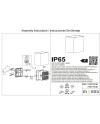 DAVOS XL* APLIQUE EXTERIOR LED* 2*10W 3000K CORTEN